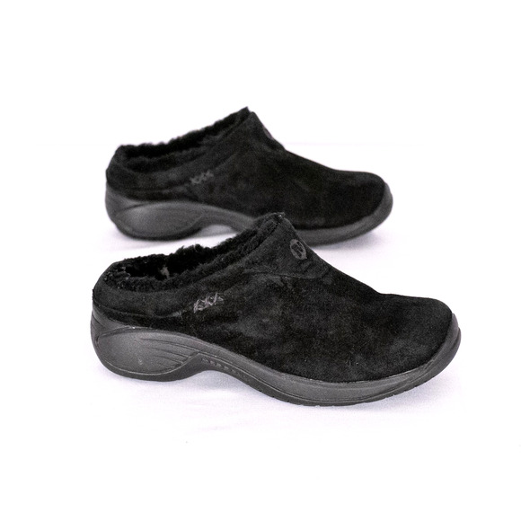 Merrell Women's Encore Ice Suede Clogs Size 6 Black Comfort Casual Winter Cozy - Picture 1 of 8